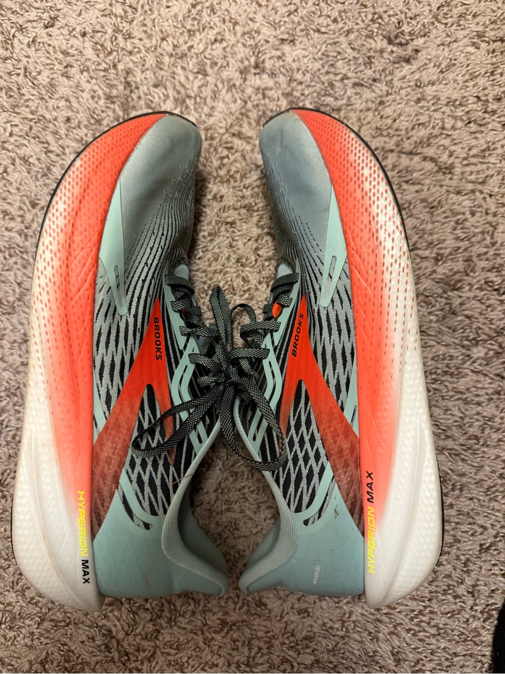 Brooks Hyperion Max Women's Running Shoes - Teal & Coral